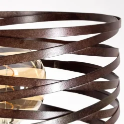 Lampes Vintages & Rétros-hofstein Lampadaire Pierrefonds Rouille, Noir, 1 lumière