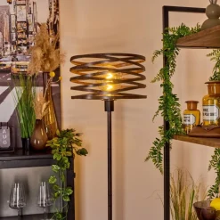 Lampes Vintages & Rétros-hofstein Lampadaire Pierrefonds Rouille, Noir, 1 lumière