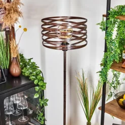 Lampes Vintages & Rétros-hofstein Lampadaire Pierrefonds Rouille, Noir, 1 lumière