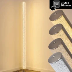 hofstein Lampadaire Pipe LED Nickel mat, 1 lumière