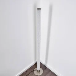 hofstein Lampadaire Pipe LED Nickel mat, 1 lumière