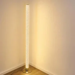 hofstein Lampadaire Pipe LED Nickel mat, 1 lumière