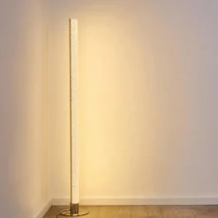 hofstein Lampadaire Pipe LED Nickel mat, 1 lumière