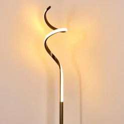 hofstein Lampadaire Pitasch LED Nickel mat, 1 lumière