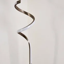 hofstein Lampadaire Pitasch LED Nickel mat, 1 lumière