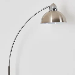 hofstein Lampadaire Poitou Nickel mat, 1 lumière