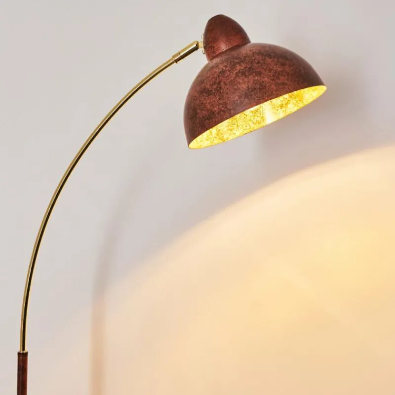 Lampes Dorées-hofstein Lampadaire Poitou Rouille, 1 lumière