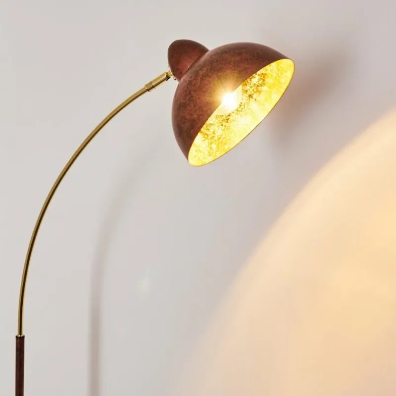 Lampes Dorées-hofstein Lampadaire Poitou Rouille, 1 lumière