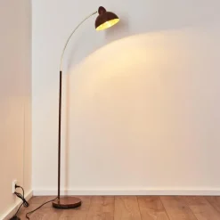 Lampes Dorées-hofstein Lampadaire Poitou Rouille, 1 lumière