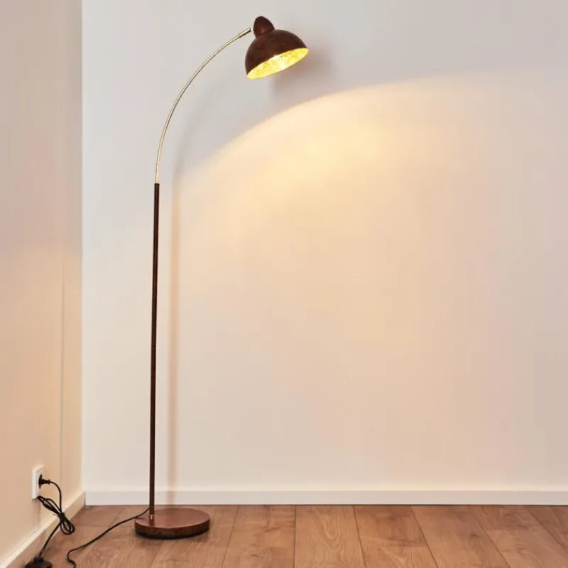 Lampes Dorées-hofstein Lampadaire Poitou Rouille, 1 lumière