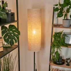 Lampes En Tissu-hofstein Lampadaire Pomancillo Noir, 1 lumière