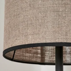 Lampes En Tissu-hofstein Lampadaire Pomancillo Noir, 1 lumière