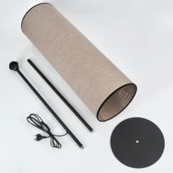 Lampes En Tissu-hofstein Lampadaire Pomancillo Noir, 1 lumière