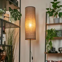 Lampes En Tissu-hofstein Lampadaire Pomancillo Noir, 1 lumière