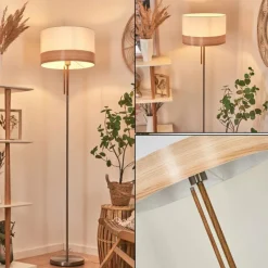 Luminaires Scandinaves-hofstein Lampadaire Pontresina Nickel mat, 1 lumière