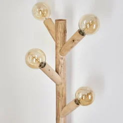 Lampes Industrielles-hofstein Lampadaire Pozos Écru, Noir, 4 lumières