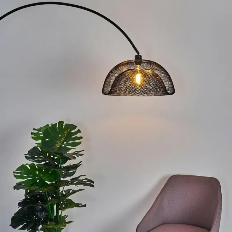 Lampes Industrielles-hofstein Lampadaire Pralo Noir, 1 lumière