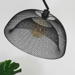 Lampes Industrielles-hofstein Lampadaire Pralo Noir, 1 lumière