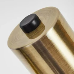 Lampes Dorées-hofstein Lampadaire Pretoria Vieux laiton, Noir, 2 lumières