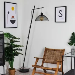 Lampes Vintages & Rétros-hofstein Lampadaire Pucara Noir, 1 lumière