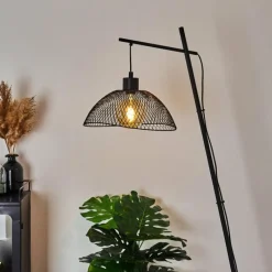 Lampes Vintages & Rétros-hofstein Lampadaire Pucara Noir, 1 lumière