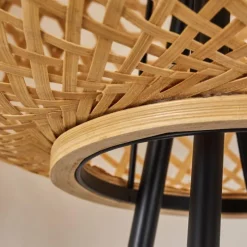 Luminaires Scandinaves-hofstein Lampadaire Quinto Noir, 1 lumière