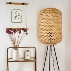 Luminaires Scandinaves-hofstein Lampadaire Quinto Noir, 1 lumière