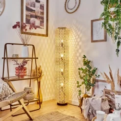 Luminaires Scandinaves-hofstein Lampadaire Quinto Noir, 4 lumières