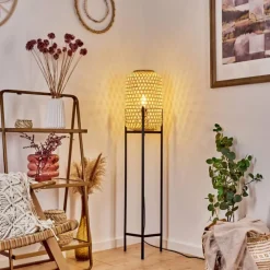 Luminaires Scandinaves-hofstein Lampadaire Quinto Noir, 1 lumière