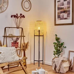 Luminaires Scandinaves-hofstein Lampadaire Quinto Noir, 1 lumière