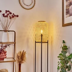 Luminaires Scandinaves-hofstein Lampadaire Quinto Noir, 1 lumière