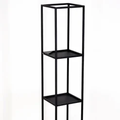 hofstein Lampadaire Ranquile LED Noir, 4 lumières