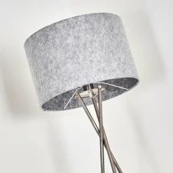 Lampes En Tissu-hofstein Lampadaire Rayong Nickel mat, 1 lumière
