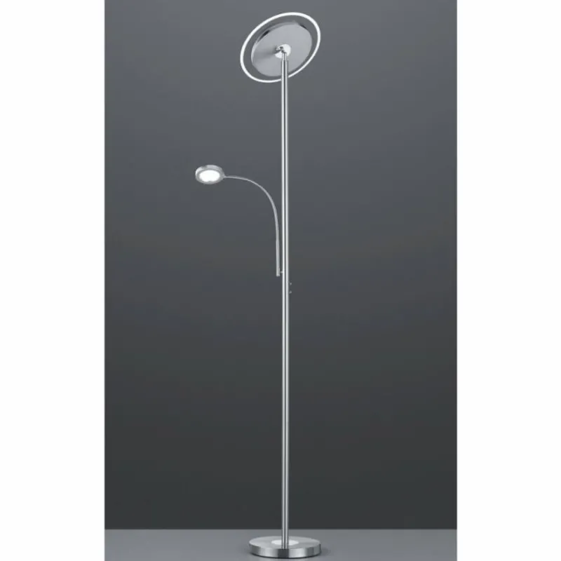 Luminaires Reality Lampadaire Reality Ackbar LED Nickel mat, 1 lumière* Éclairage Led