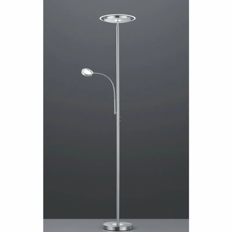 Luminaires Reality Lampadaire Reality Ackbar LED Nickel mat, 1 lumière* Éclairage Led