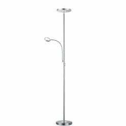 Luminaires Reality Lampadaire Reality Ackbar LED Nickel mat, 1 lumière* Éclairage Led