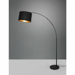 Lampes En Tissu-Luminaires Reality Lampadaire Reality Bolivia Noir, 1 lumière