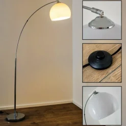 Luminaires Rustiques-Luminaires Reality Lampadaire Reality Brasilia Chrome, 1 lumière