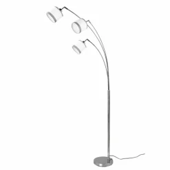 Lampes En Tissu-Luminaires Reality Lampadaire Reality DAVOS Chrome, 3 lumières