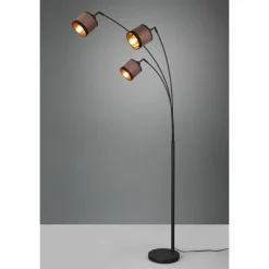 Lampes En Tissu-Luminaires Reality Lampadaire Reality DAVOS Taupe, 3 lumières