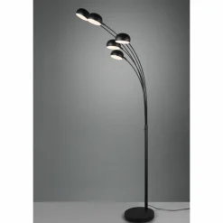 Luminaires Reality Lampadaire Reality Dito Noir, 5 lumières* Lampadaires Et Lampes Sur Pied