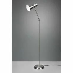 Luminaires Reality Lampadaire Reality Enzo Nickel mat, 1 lumière* Lampadaires Et Lampes Sur Pied