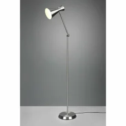 Luminaires Reality Lampadaire Reality Enzo Nickel mat, 1 lumière* Lampadaires Et Lampes Sur Pied