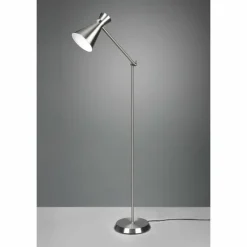Luminaires Reality Lampadaire Reality Enzo Nickel mat, 1 lumière* Lampadaires Et Lampes Sur Pied