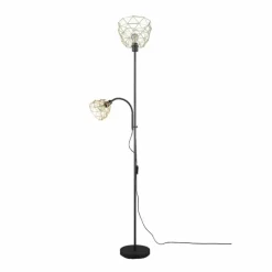 Lampes Dorées-Luminaires Reality Lampadaire Reality HAVAL Noir doré, 2 lumières