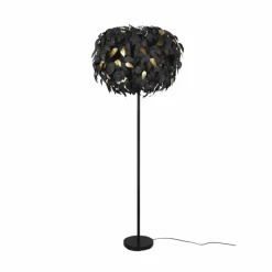 Lampes Dorées-Luminaires Reality Lampadaire Reality Leavy Noir, 3 lumières