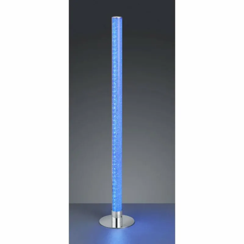 Luminaires Reality Lampadaire Reality LEIA LED Chrome, 1 lumière, Télécommandes, Changeur de couleurs* Éclairage Led