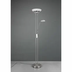 Luminaires Reality Lampadaire Reality Orson LED Nickel mat, 2 lumières