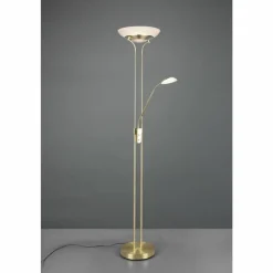 Luminaires Reality Lampadaire Reality Orson LED Laiton, 2 lumières* Lampadaires Et Lampes Sur Pied