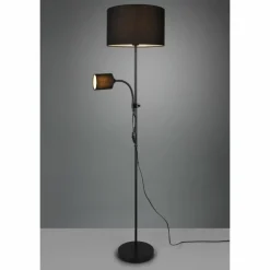 Lampes En Tissu-Luminaires Reality Lampadaire Reality Owen Noir, 2 lumières